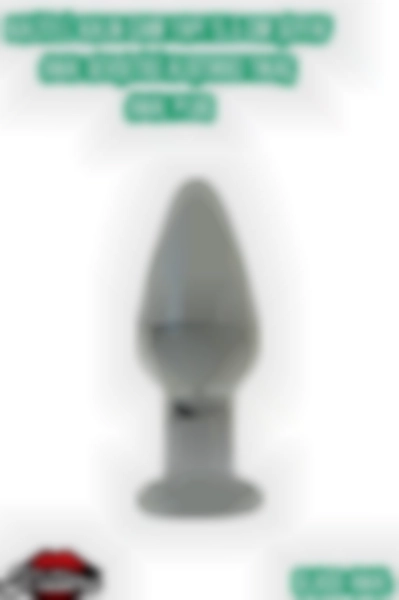 #Kissers934 - Etkileyici Kalın Cam Anal Gevşetici Tıkaç Plug Kissers