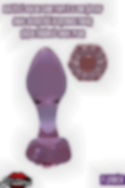 #Kissers933 - Anal Gevşetici Çiçek Figürlü Tıkaç Plug - Kalın Cam Yapı 9,5 Cm