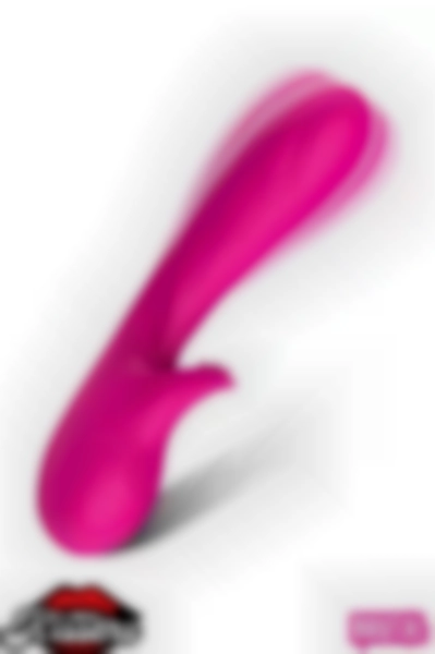 #Kissers343 - G Nokta ve Klitoris Uyarıcılı Titreşimli Vibratör - Pembe 18 Cm
