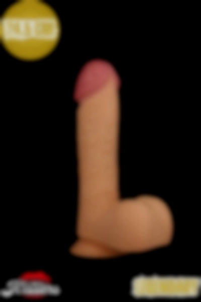 #Kissers198 - Gerçekçi Et Dokusunda Realistik Büyük Boy Kalın Penis Dildo 24.5 Cm