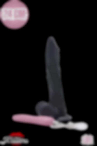 #Kissers315 - Gerçekçi Et Dokusunda Titreşimli Rotasyonlu Zenci Dildo Vibratör - 24 cm