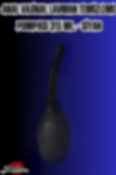 #Kissers294 - Anal ve Vajinal Temizlik için Silikon Pompalı Lavman Seti 350 ml Siyah