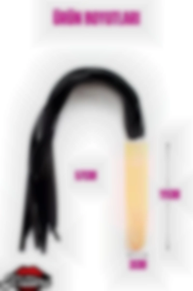 #Kissers280 - Gerçekçi Deri Kırbaçlı 18 cm Yapay Penis - BDSM Anal Vajina Dildo Kamçı