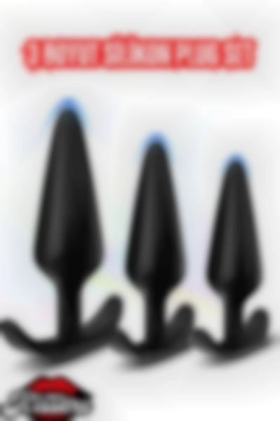 #Kissers213 - Yeni ve İleri Seviye Kullanıcılar İçin Medikal Silikon Anal Plug Seti 3lü