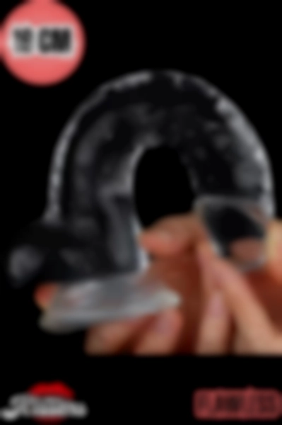 #Kissers147 - Ultra Realistik Penis Dildo 19 Cm - Şeffaf Jel Dokulu Cinsel Oyuncak