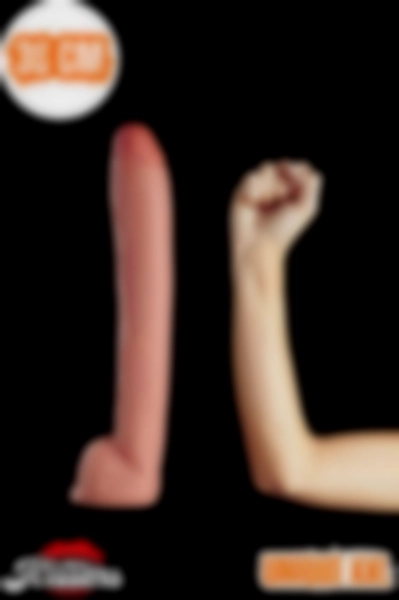 #Kissers149 - Yeni Nesil Realistik Sıvı Geçirmez Penis Dildo - 38 cm Boyunda