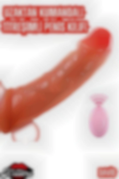 #Kissers133 - Güçlü Titreşimli Damarlı Penis Kılıfı: Uzaktan Kumandalı ve Şarjlı