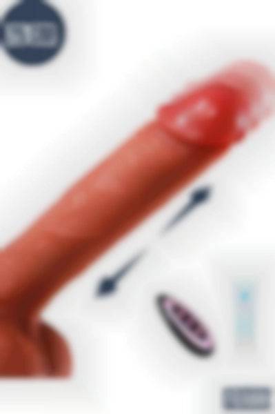 #Kissers115 - Realistik Ten Rengi Penis Dildo 25 Cm - Uzaktan Kumandalı ve Isıtmalı