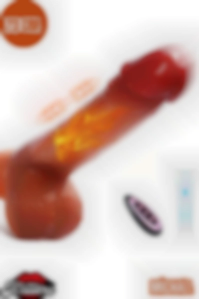 #Kissers109 - Gerçekçi Ten Rengi 22 cm Penis Dildo - Uzaktan Kumandalı Isıtmalı ve Hareketli
