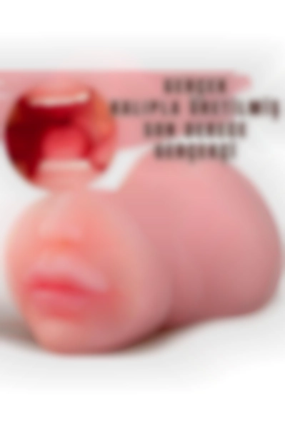 #Kissers065 - Gerçekçi 18 cm Boyutunda 3 İşlevli Oral, Vajinal ve Anal Zevkler