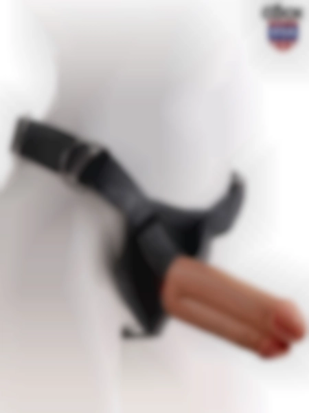 #KG300SC21476 - Çift Penisli İçi Dolu Belden Bağlamalı 18 cm