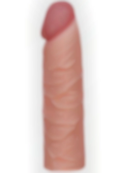#LV1051F - LoveToy X Tender Gerçekçi Dokulu Penis Kılıfı 2.5 cm Uzatmalı