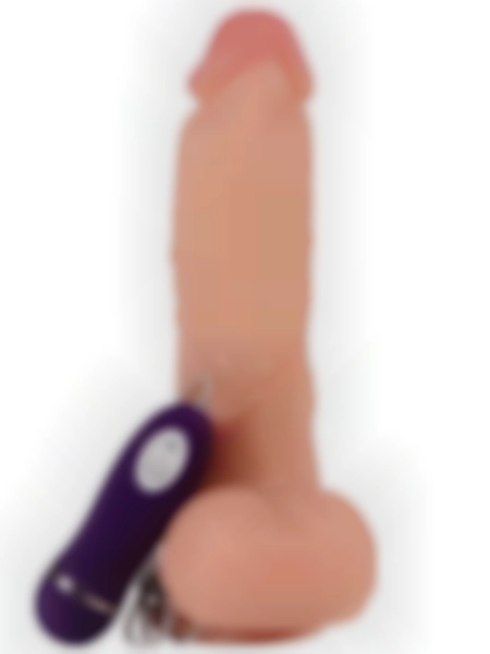 #XSWBC10012 - Vibrating Realistik Dokulu Titreşimli Dildo 21 cm