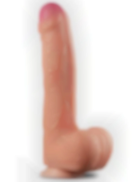 #LV411011 - Çift Katmanlı Platinyum Silikon Realistik Dildo 28 cm