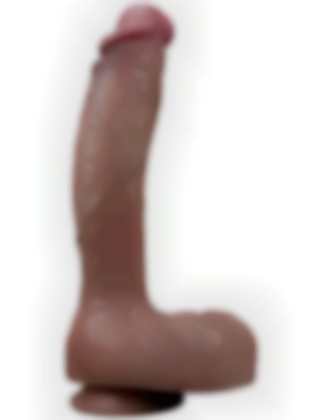 #LV411052 - 10.5&#039;&#039; Dual Layered Platinum Silicone Realistik Dildo 27 cm
