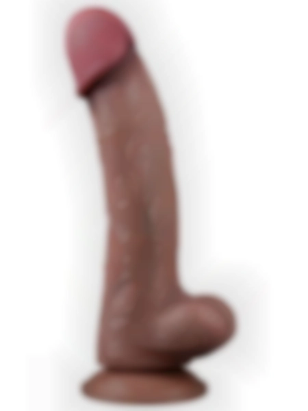 #LV411053 - 10.5” Dual Layered Platinum Silicone Realistik Penis 26.5 cm
