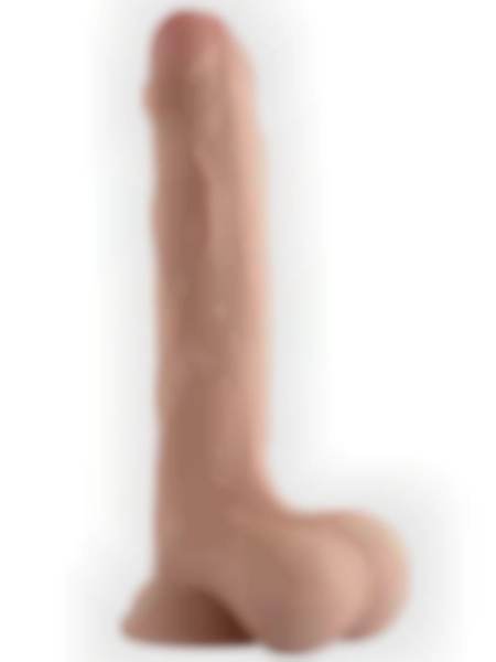 #VN318042 - 10&quot; Dual Layer Oynar Derili Gerçekçi Penis 25 cm