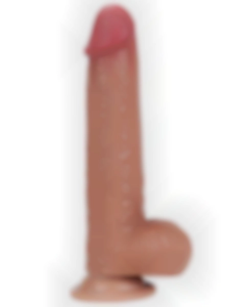 #GL0664 - 8&quot; Dual Layer Oynar Derili Realistik Melez Penis 20