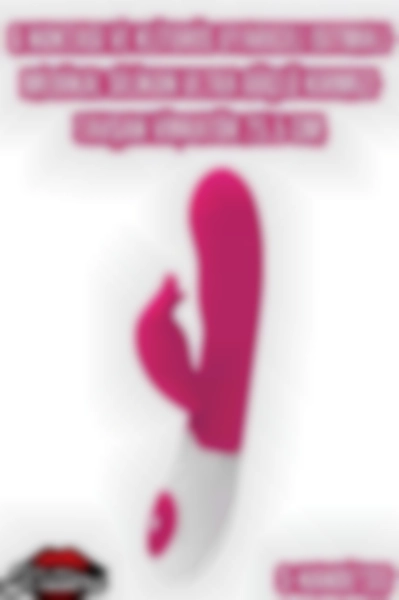 #Kissers00665 - Isıtmalı Medikal Silikon Tavşan Vibratör - G Noktası ve Klitoris Uyarıcılı - Kırmızı 20.5 Cm