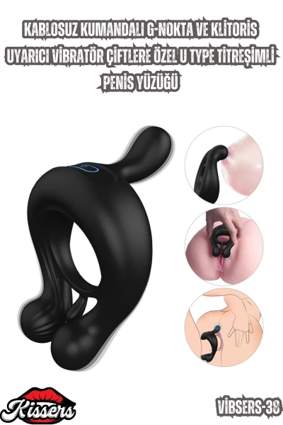 #Kissers00772 - Kablosuz Kumandalı G-nokta ve Klitoris Uyarıcı Vibratör Çiftlere Özel