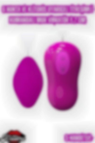 #Kissers00641 - G Nokta ve Klitoris Uyarıcılı Titreşimli Kumandalı Mor Vibratör 9.2 Cm - Kissers