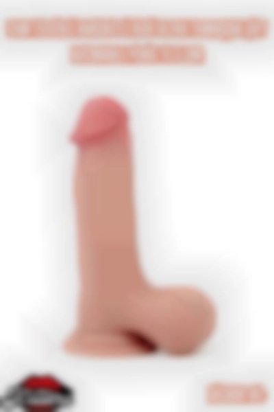 #Kissers00813 - Tam Testisli Hareketli Deri Ultra Yumuşak Çift Katmanlı Penis Büyük Boy