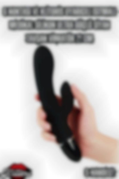 #Kissers00612 - G Noktası ve Klitoris Uyarıcılı Isıtmalı Siyah Tavşan Vibratör 21 Cm