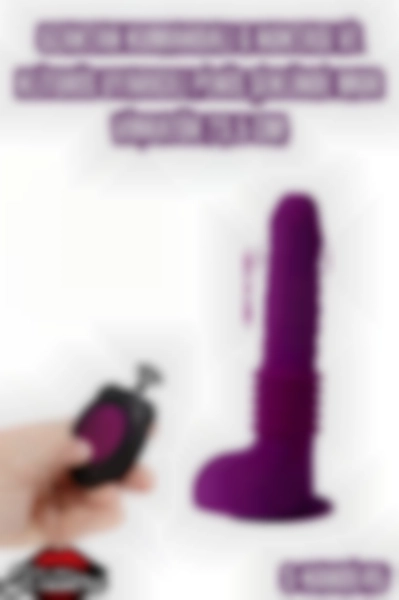 #Kissers00576 - G Noktası ve Klitoris Uyarıcılı Mor Vibratör 23.5 cm