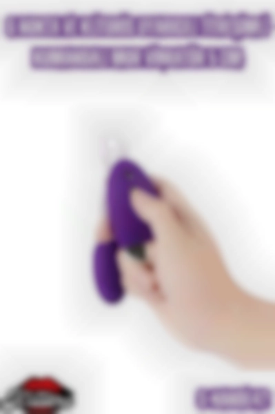 #Kissers00573 - G Nokta ve Klitoris Uyarıcılı Titreşimli Kumandalı Mor Vibratör