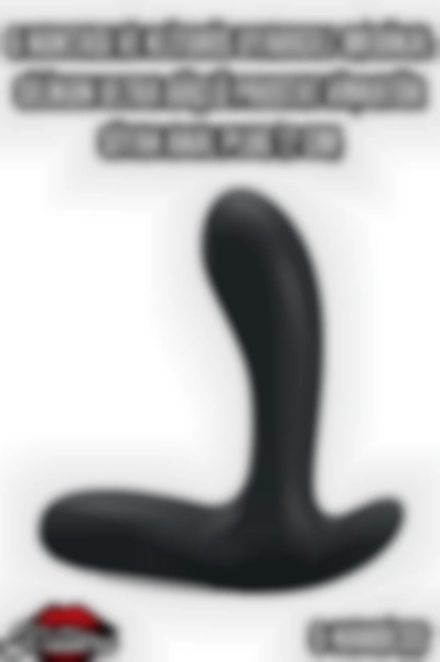 #Kissers00564 - Ultra Güçlü Prostat Vibratör Siyah Anal Plug 12 Cm