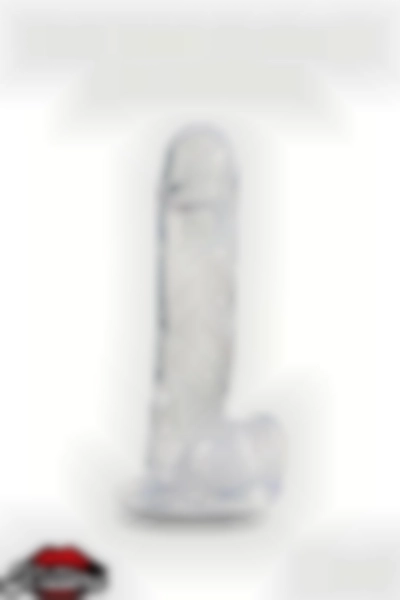 #Kissers00803 - Realistik Jel Dokuda Ultra Yumuşak Şeffaf Dildo 22 CM