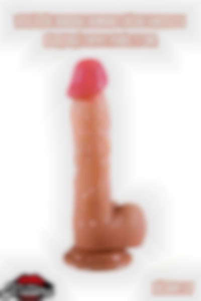 #Kissers00800 - Realistik Dokuda Damarlı Dildo Vantuzlu Gerçekçi Yapay Penis 21 CM