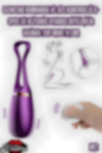#Kissers00523 - Kissers G-Spot ve Klitoris Uyarıcı Vajinal Top Mor 14 Cm