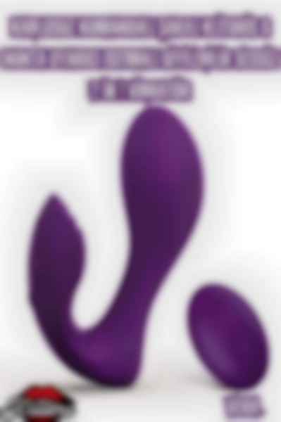 #Kissers00492 - Kablosuz Kumandalı Şarjlı Klitoris ve G Nokta Uyarıcı 2-in-1 Vibratör