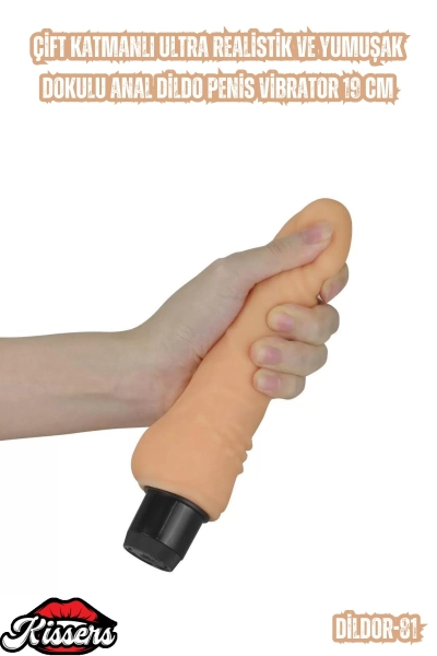 #Kissers00824 - Çift Katmanlı Ultra Realistik Anal Dildo Penis Vibra