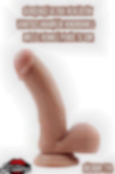 #Kissers00484 - Gerçekçi Ultra Realistik Vantuzlanabilir Kıkırdaklı Melez 18 Cm