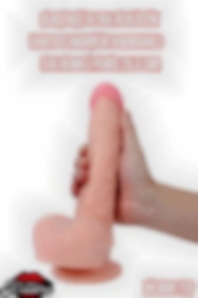 #Kissers00483 - Ultra Realistik Vantuzlanabilir Kıkırdaklı Penis 25.5 Cm - Gerçekçi Ten Rengi