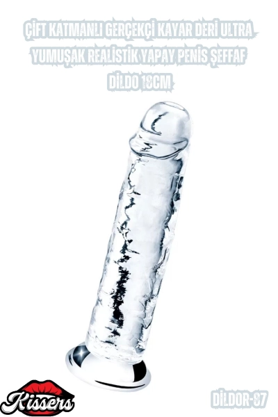 #Kissers00830 - Çift Katmanlı Gerçekçi Kayar Deri Ultra Yumuşak Yapay Penis
