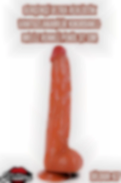 #Kissers00426 - Gerçekçi Ultra Realistik Vantuzlanabilir Kıkırdaklı Melez 32 Cm