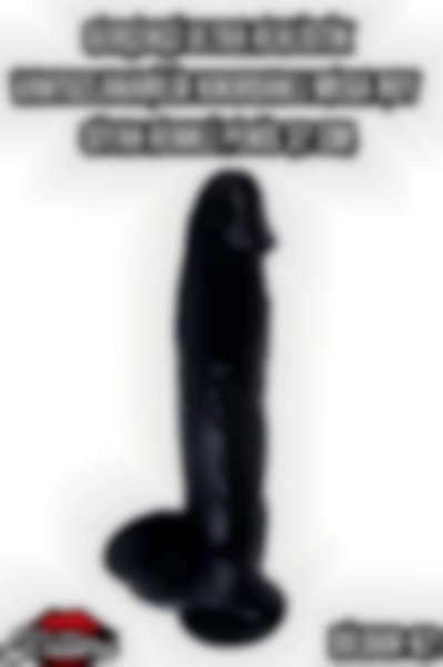 #Kissers00421 - Siyah Renkli Ultra Realistik Penis 32 Cm