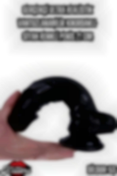 #Kissers00412 - Ultra Realistik Siyah Penis Uzunluğunda Vantuzlu 21 Cm