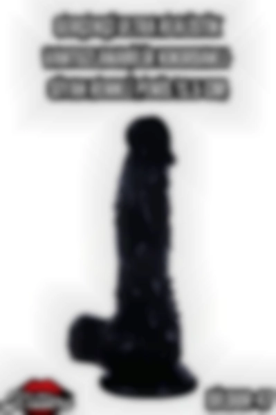 #Kissers00406 - Gerçekçi Ultra Realistik Siyah Penis 18.5 Cm