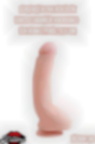 #Kissers00395 - Gerçekçi Ultra Realistik Vantuzlanabilir Kıkırdaklı Ten Renkli 23.5 Cm