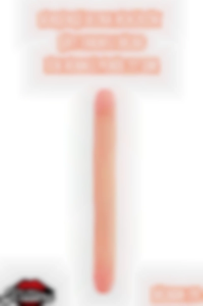#Kissers00389 - Gerçekçi Ultra Realistik Ten Renkli Çift Taraflı Dildo 22 Cm