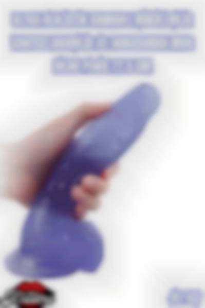 #Kissers00345 - Ultra Realistik Damarlı Bükülebilir Mor Dildo Penis 22.5 Cm