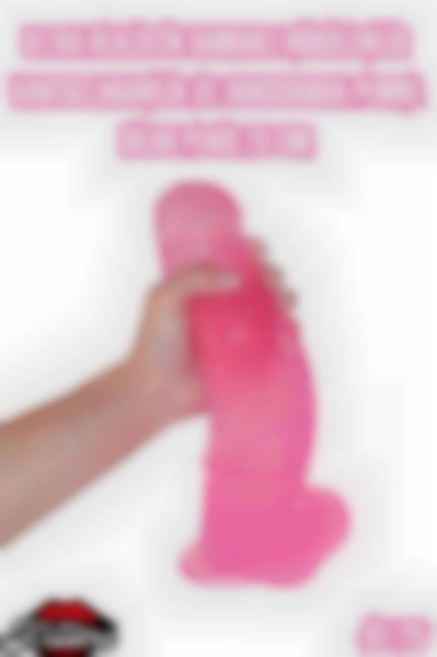 #Kissers00311 - Ultra Realistik Damarlı Bükülebilir Pembe Dildo Penis 28 Cm