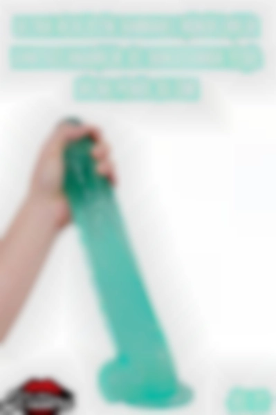 #Kissers00307 - Yeşil Dildo Penis Ultra Realistik Damarlı Dildo 30 cm