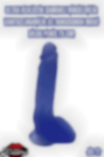 #Kissers00297 - Mavi Damarlı Bükülebilir Dildo 25 Cm