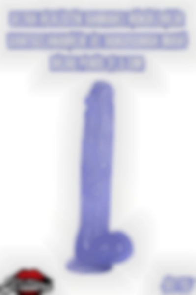 #Kissers00296 - Mavi Damarlı Bükülebilir Vantuzlu Dildo Penis 31.5 Cm