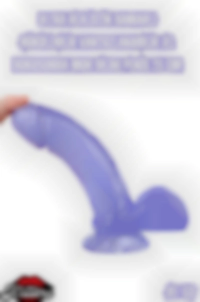 #Kissers00289 - Ultra Realistik Mor Dildo Penis - 20 Cm
